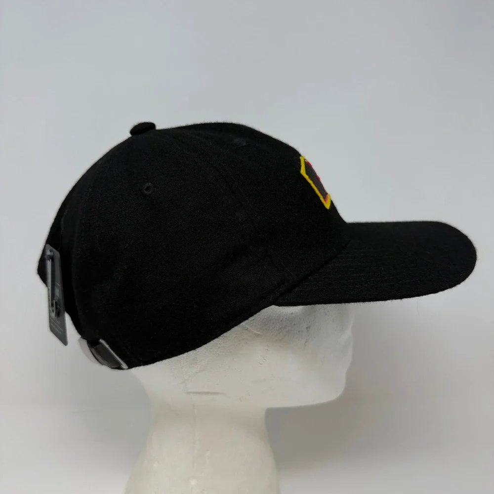 NWT Fort George Beer Black Fort Cap Hat Coal Custom Headwear Division Wool Blend
